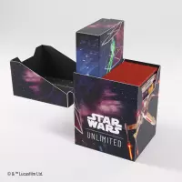Ilustracja produktu Gamegenic: Star Wars Unlimited - Soft Crate - Pudełko na Karty - X-Wing/TIE Fighter